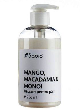 Balsam pt par cu Mango, Macadamia si Monoi – 236ml - Sabio