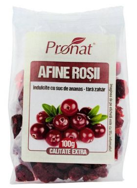 Afine rosii uscate 100g - Pronat