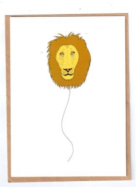 Felicitare - Animal Balloons Lion | Orca Book Services