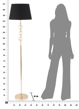 Lampadar Glam Roudy, Mauro Ferretti, 1 x E27, 40W, Ø40x170 cm, fier/textil