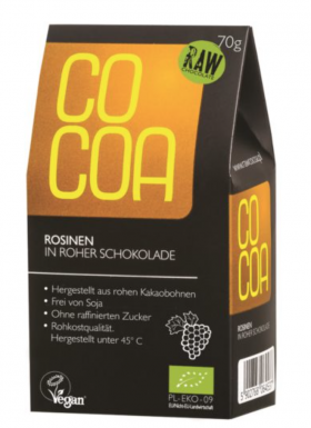 Stafide in Ciocolata, eco-bio, 70g - Cocoa