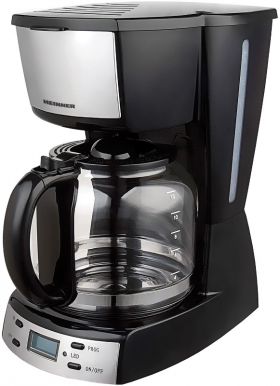 Cafetiera Heinner HCM-D918X, , Inox, Display LCD, 1.8L, Argintiu