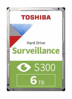 Toshiba HDD  S300 Pro (CMR) HDWT360UZSVA 6TB 3,5' 7200 SATA III Surveillance BULK (HDWT360UZSVA)