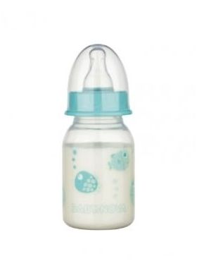 Biberon PP cu tetita rotunda si decor cu animalute 46010, 120ml, Baby Nova