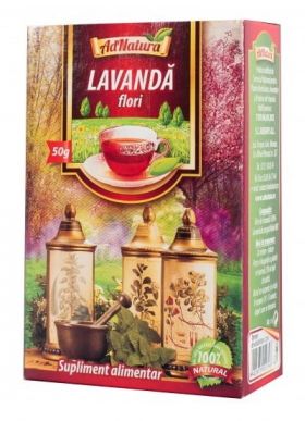 Ceai de flori de lavanda, 50g, AdNatura