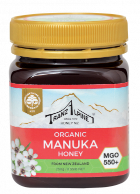 Miere de Manuka MGO550, eco-bio, 250g - TranzAlpine