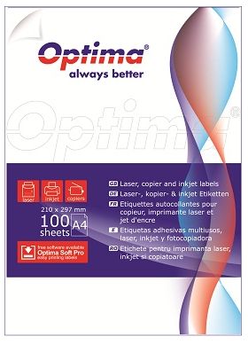 Etichete Albe Autoadezive 22/a4, 105 X 25,4 Mm, 100 Coli/top, Optima