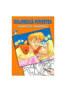 Coloreaza povestea Frumoasa adormita