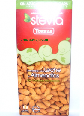 Ciocolata cu lapte si migdale 125g - TORRAS