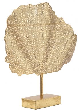 Decoratiune Leaf, Mauro Ferretti, 55x10x56 cm, fier, auriu