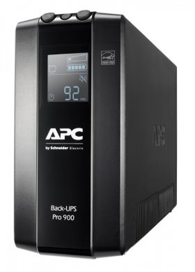 apcbyschneiderelectric APC Back-UPS Pro BR 900VA, 6 Outlets, AVR, LCD Interface (BR900MI)