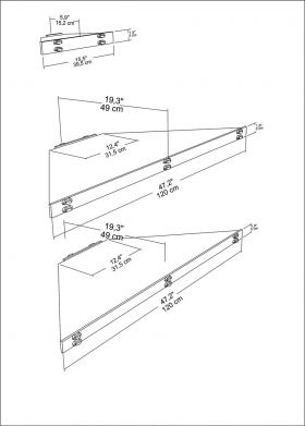 Comoda TV, Zena Home, Mensi, 120x5x49 cm, PAL, Stejar