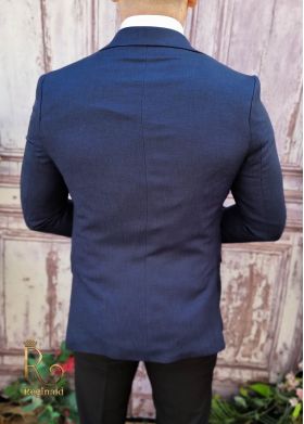 Sacou de bărbați, Slim Fit, Bleumarin-SC786