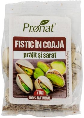Fistic in coaja prajit si sarat, 70g Pronat