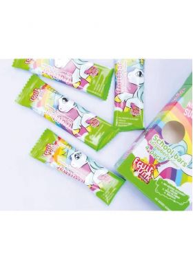 Baton din fructe cu capsuni, Unicorn, vegan, fara zahar, 4x20g, Fruit Funk