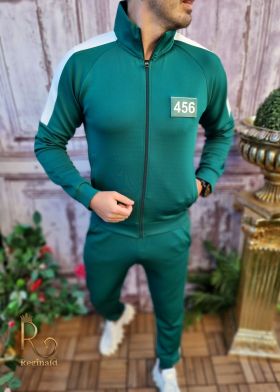 Trening de barbati, Slim Fit, verde, 456 Squid Game - Jocul calamarului - TG157