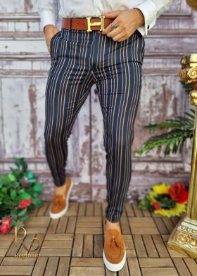 Pantaloni eleganti de barbati, croiala slim-fit - PN599