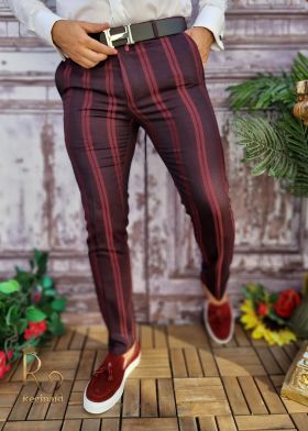 Pantaloni eleganti de barbati, croiala slim-fit - PN622