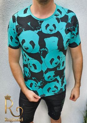 Tricou barbati slim fit TURCOAZ PANDA - TR129