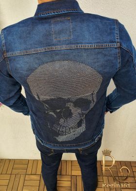 Geaca de blug pentru barbati, Slim Fit, Skeleton Skull - GB30