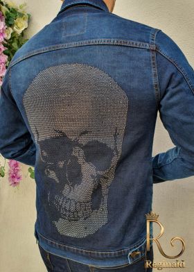 Geaca de blug pentru barbati, Slim Fit, Skeleton Skull - GB30