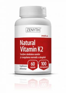 Vitamina K2 naturala 100µg 60cps - Zenyth