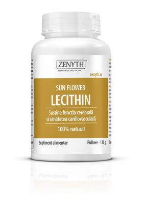 Lecitina de floarea soarelui - Sun Flower Lecithin - pulbere 120g - Zenyth