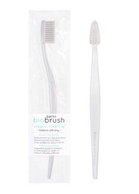 Periuta de dinti organica medium - soft, BioBrush Alb