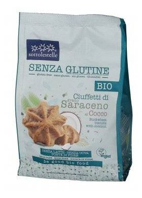 Biscuiti (vegani, fara gluten) din hrisca, eco-bio, 100g, Sottolestelle