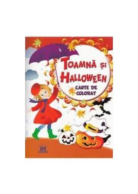 Toamna si Halloween - Carte de colorat