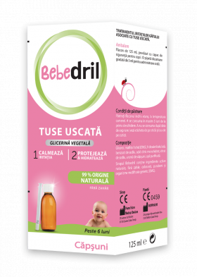 Sirop BebeDril pentru tuse uscata, 125ml, Pierre Fabre