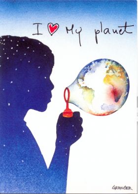 Carte postala - I love my planet | Nouvelles Images