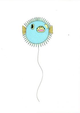 Felicitare - Animal Balloons: Puffer Fish / Cardoo | Orca Book Services