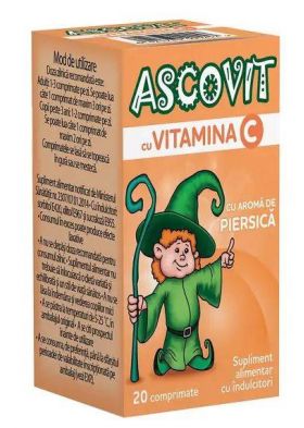 Ascovit Piersica 100mg 20 comprimate - HIPOCRATE