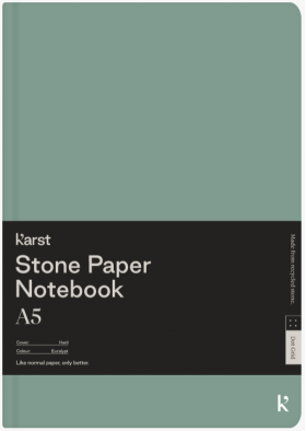 Carnet A5 - Stone Paper - Hardcover, Dot Grid - Eucalypt | Karst