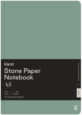 Carnet A5 - Stone Paper - Hardcover, Blank - Eucalypt | Karst