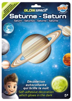 Sticker decorativ fosforescent - Saturn | Buki