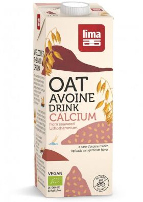 Lapte de ovaz cu calciu eco-bio 1L - Lima