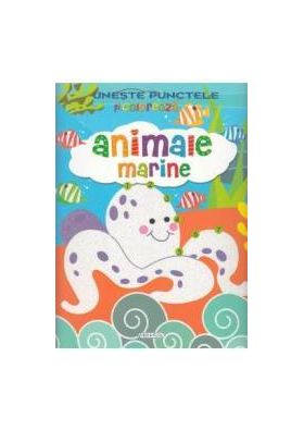 Uneste punctele si coloreaza Animale marine