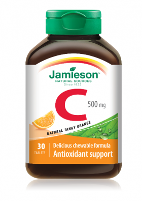 Vitamina C 500mg, 30 tablete masticabile, Jamieson