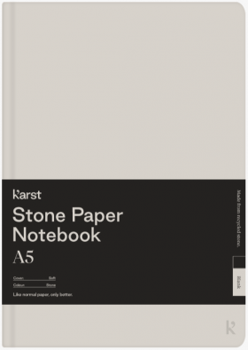 Carnet A5 - Stone Paper - Softcover, Blank - Stone | Karst