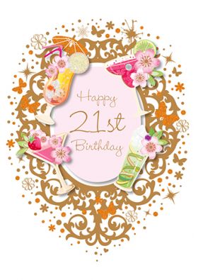 Felicitare - 21st Birthday - Bijou | Ling Design