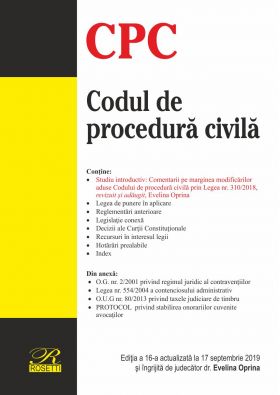 Codul de procedură civila | Evelina Oprina