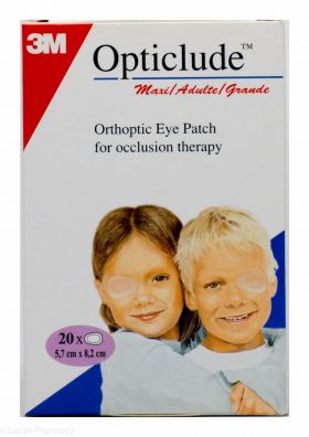 3M OPTICLUDE ADULT PLASTURI 20BUC