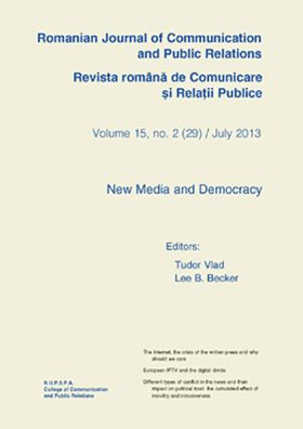 Romanian Journal of Communication and Public Relations / Revista romana de comunicare si relatii publice - nr. 29 / 2013 |