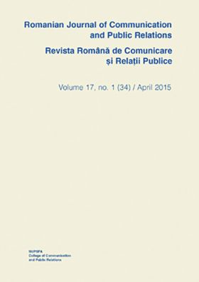 Romanian Journal of Communication and Public Relations / Revista romana de comunicare si relatii publice - nr. 34 / 2015 |