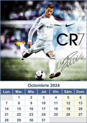 Calendar Ronaldo 2024 &#8211; A3 &#8211; 12 pagini in Romana
