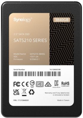 synology Synology SSD 2.5” SATA 3840GB 2.5' 3,84 TB ATA III Serial (SAT5210-3840G)