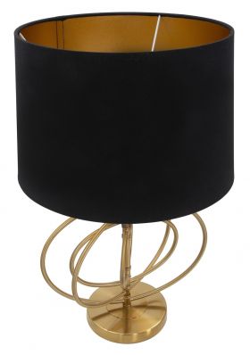 Lampa de masa, Fluy, Mauro Ferretti, 1 x E27, 40W, negru/auriu