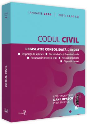 Codul civil - ianuarie 2020 | Prof. univ. dr. Dan Lupascu